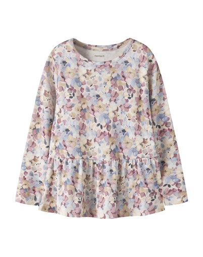 Name It - NMFNadena Langærmet Trøje - Peyote Melange/Lilas 